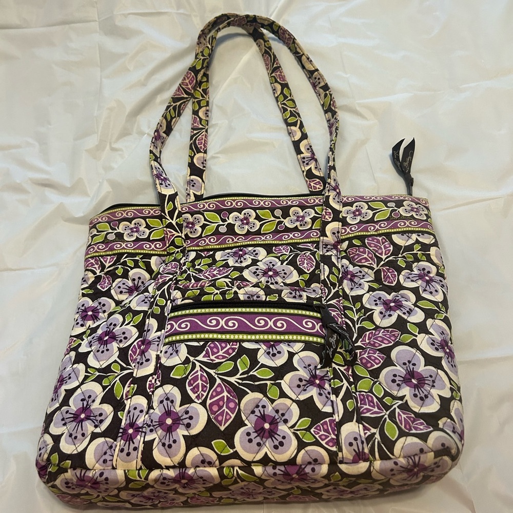Purple Flower Pattern Purse